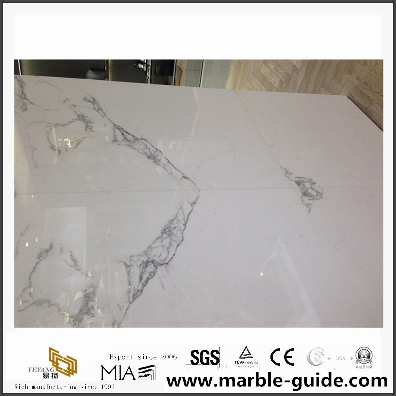 Bookmatch volakas white marble tiles for wall design