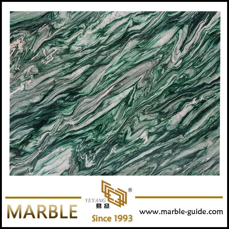 Table de table en marbre de luxe vert norvégien
