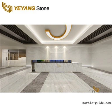 Grèce Volakas Civic White Marble Tiles pour la décoration de la salle de bain et de la cuisine avec Gray Viens