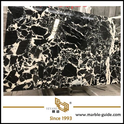 Noir Grand Antique Marble Luxury Stone pour les tables et l'escalier