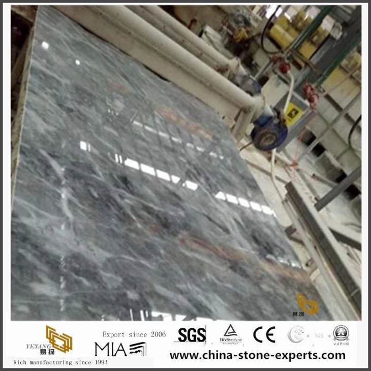 Chaud vente Sky Blue Marble / Star gris dalles de marbre pour la salle de bain