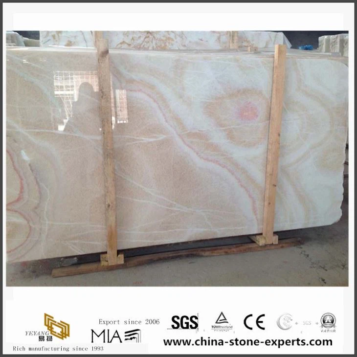 Fantaisie en gros-dragon rouge Onyx marbre pour hôtel tuiles et les comptoirs de l’usine de Onyx