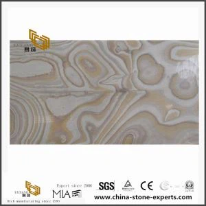 Pierre de marbre colorée Picasso pour plancher de carreaux et motifs de fond