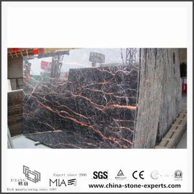 Brune beauté des dalles de Pierre en marbre rouges pour Pub carreaux Design