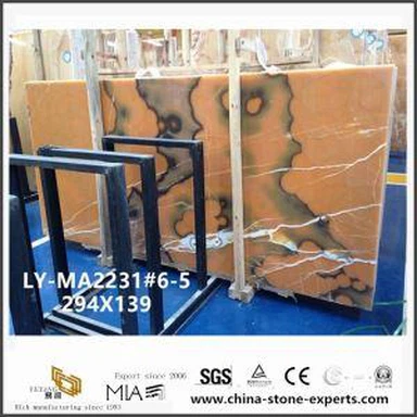 Exportation en marbre ONYX jaune bricolage pour un meuble de Pub auprès de fournisseurs de Chine ONYX