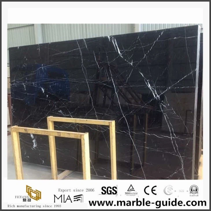 Nero Marquina Marble pour comptoir de salle de bain avec Chine Manufacture Cheap Prix