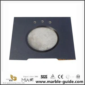 Dessus de vanité de granit de remise de couleur noire pour la salle de bains et l'hôtel