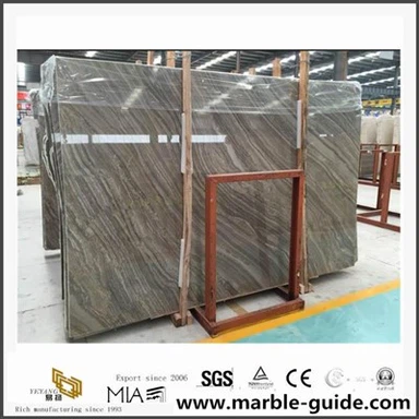 Chine Dalle en marbre gris / marbre en bois de Kylin pour la pierre de pavage, décoration de mur