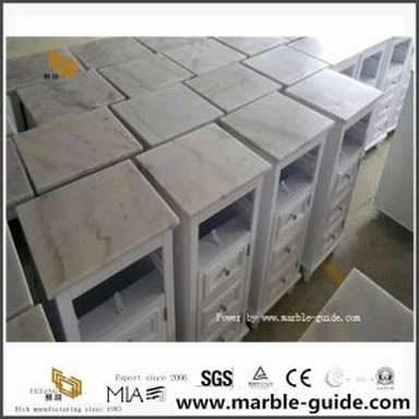 Guangxi White Marble Cabinets Top pour Home Depot