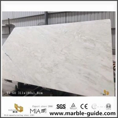 Nouvelle Chine blanche Statuario Jade Marble Talles en stock pour les carreaux de cuisine à prix bon marché