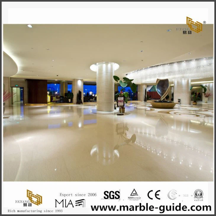 Luxury Sunny Yellow & Light Emperador Marble For Hotel Project