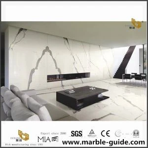 Carreaux de marbre Calacatta blanc naturel pour le mur et le sol