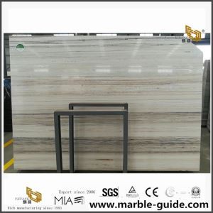 Dalles de marbre à grains en bois à cristal d'usine