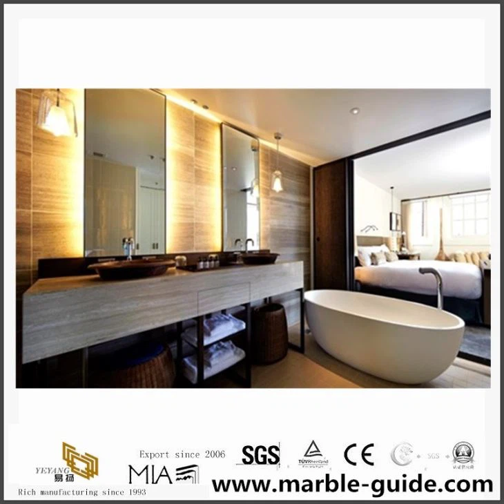 White Serpeggiante Marble Countertop for Hotel 