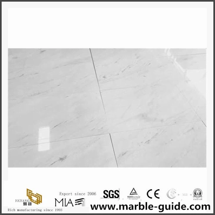 Carreaux de revêtement de sol en marbre blanc civique