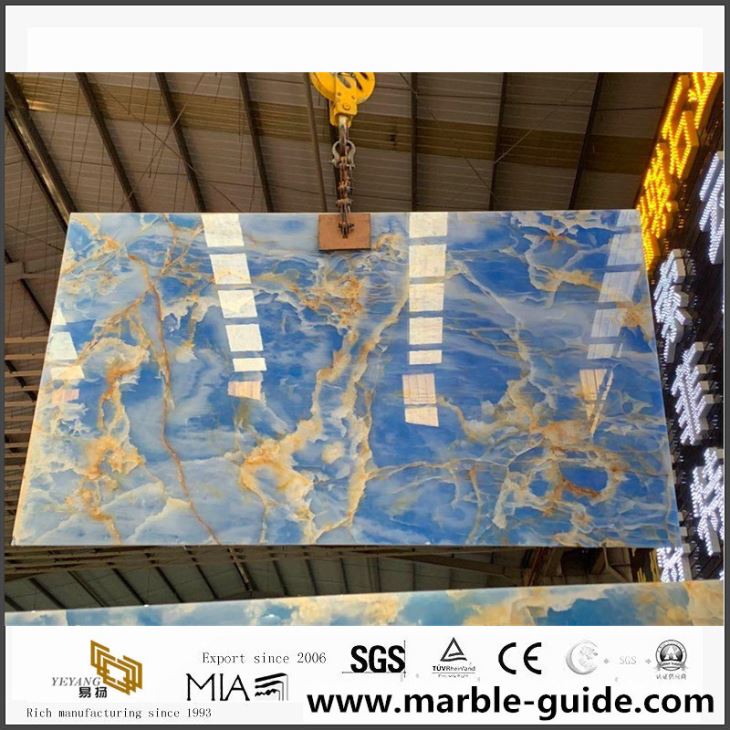 Blue Onyx Slabs Prix