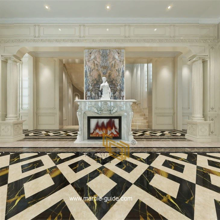 Athens Golden Portoro Marble Slabs