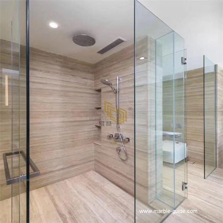 Beige Travertine Marble For Bathroom Wall And Floor