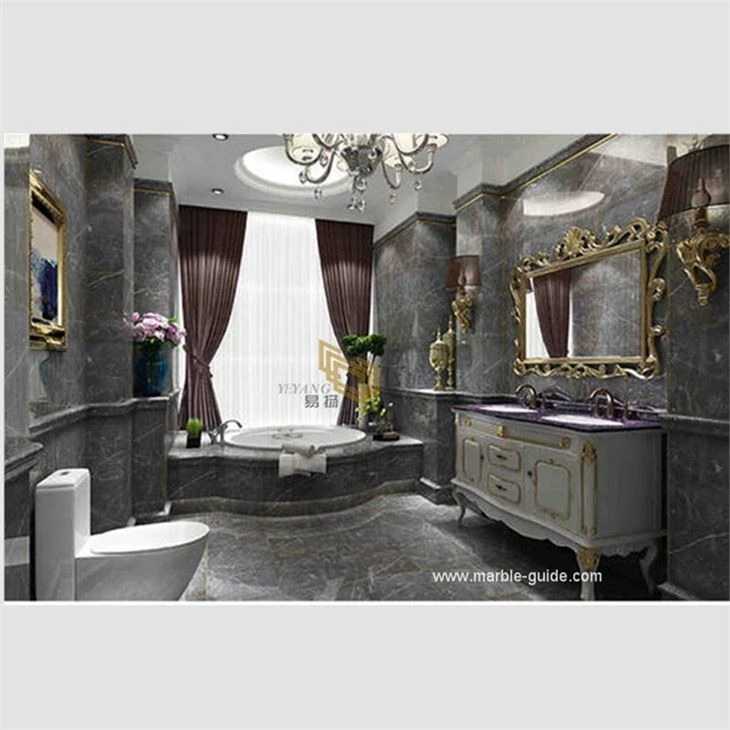 Dora Ash Cloud Marble For Staircases Design