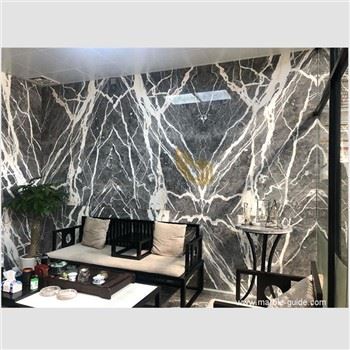 Carrelage en marbre gris château pour revêtement mural